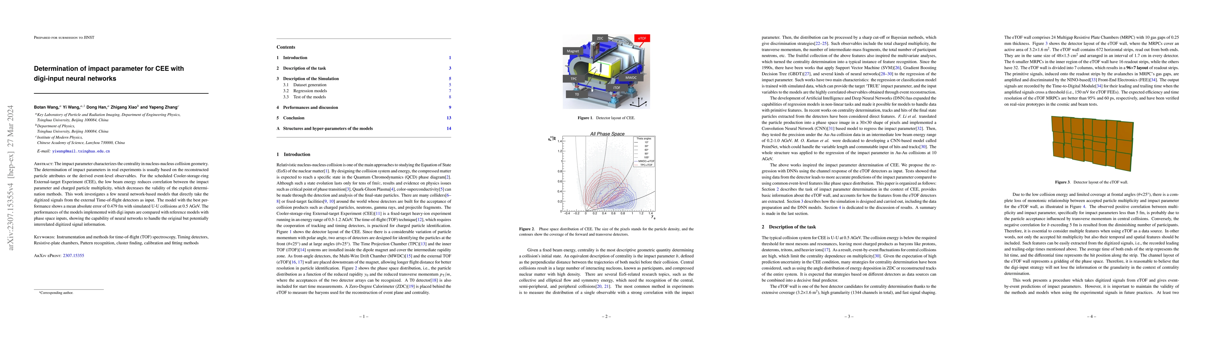Thumbnail for Determination of impact parameter for CEE with digi-input neural
  networks