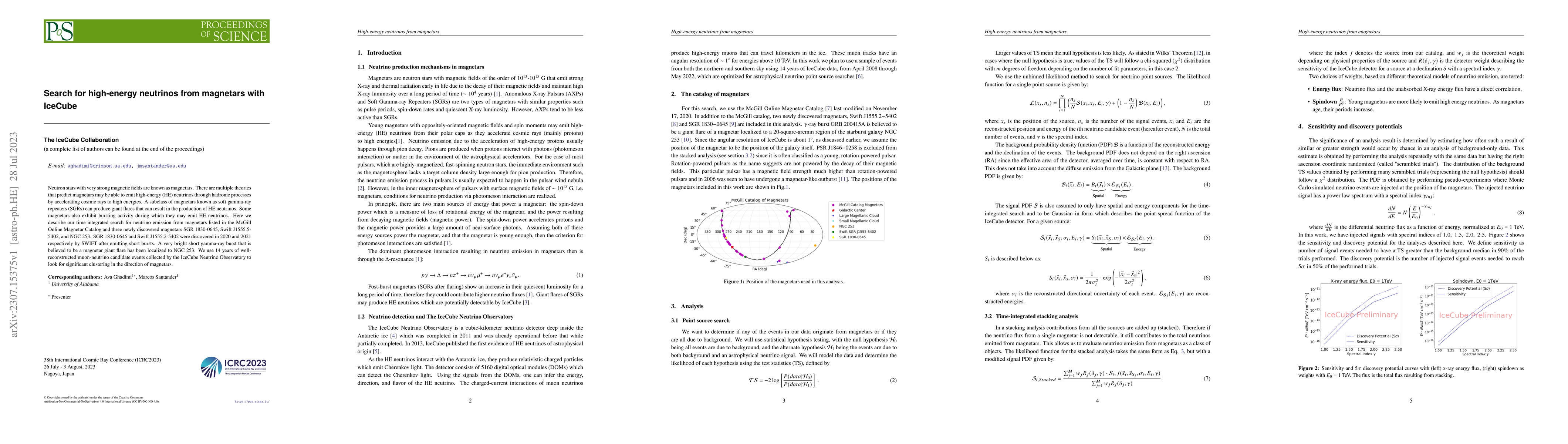 Thumbnail for Search for high-energy neutrinos from magnetars with IceCube