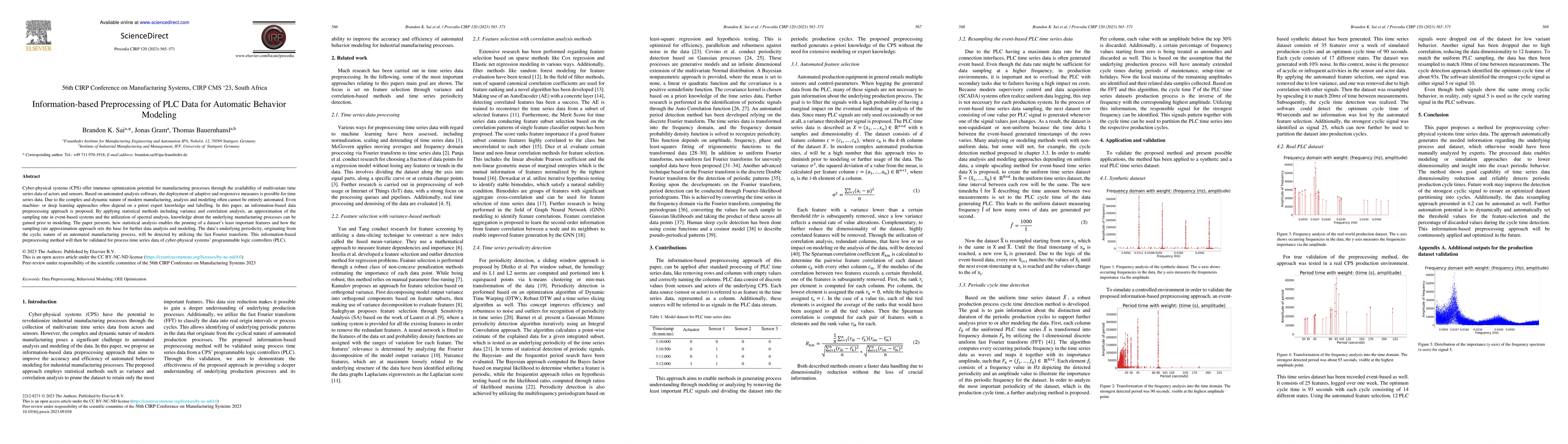 Thumbnail for Information-based Preprocessing of PLC Data for Automatic Behavior
  Modeling