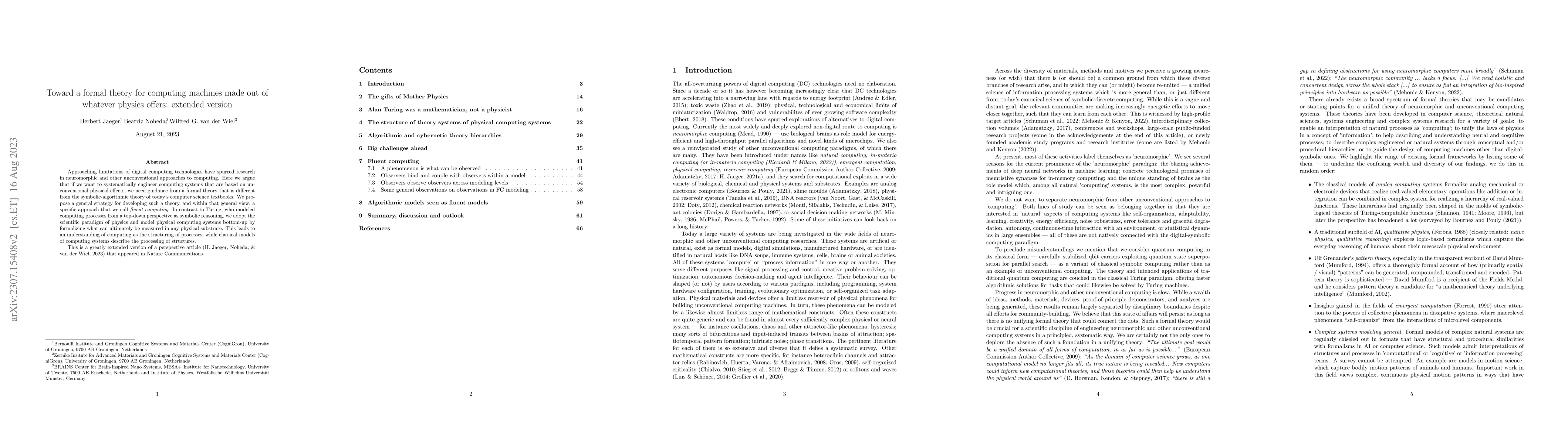 Thumbnail for Toward a formal theory for computing machines made out of whatever
  physics offers: extended version