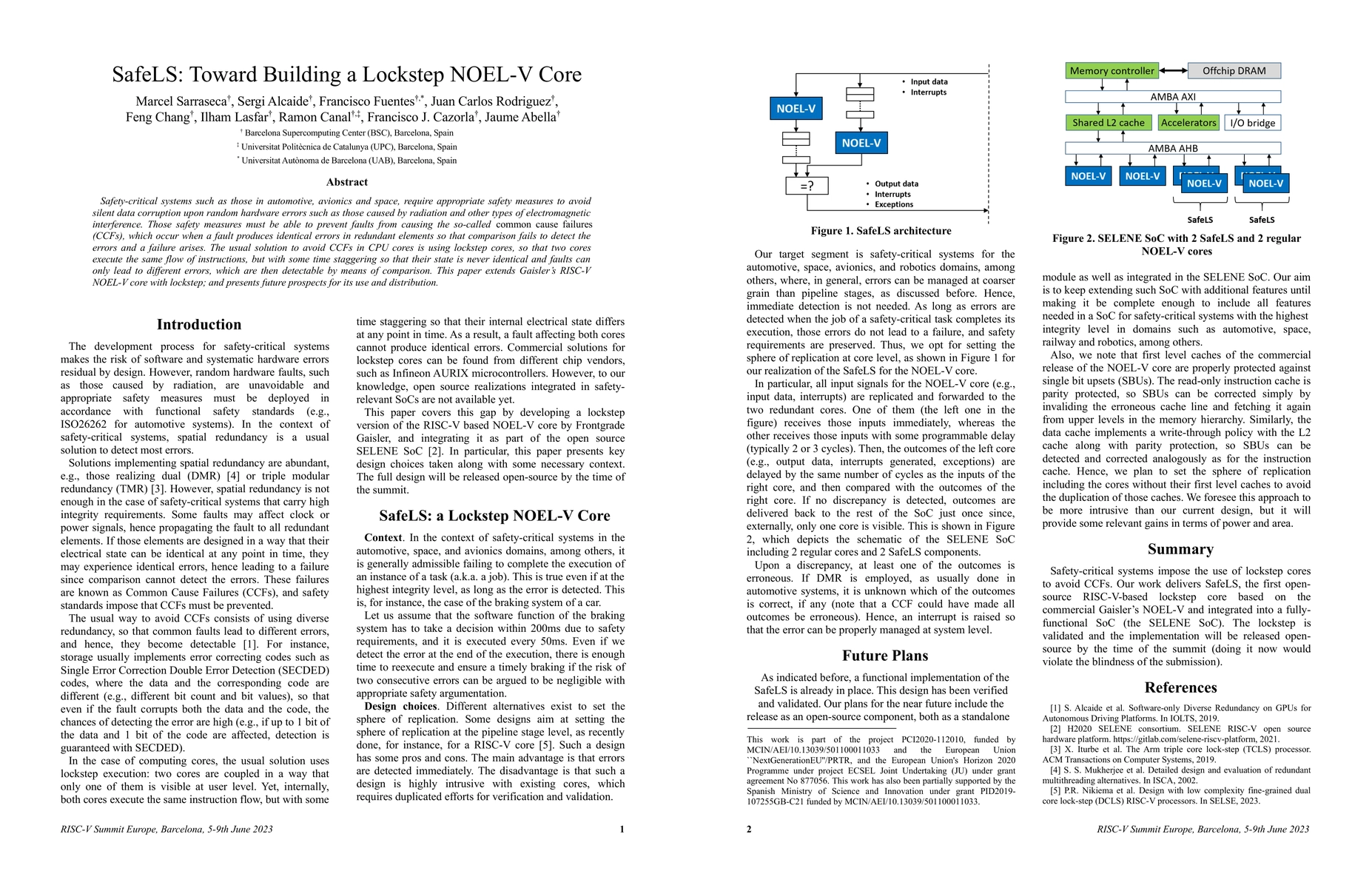Thumbnail for SafeLS: Toward Building a Lockstep NOEL-V Core