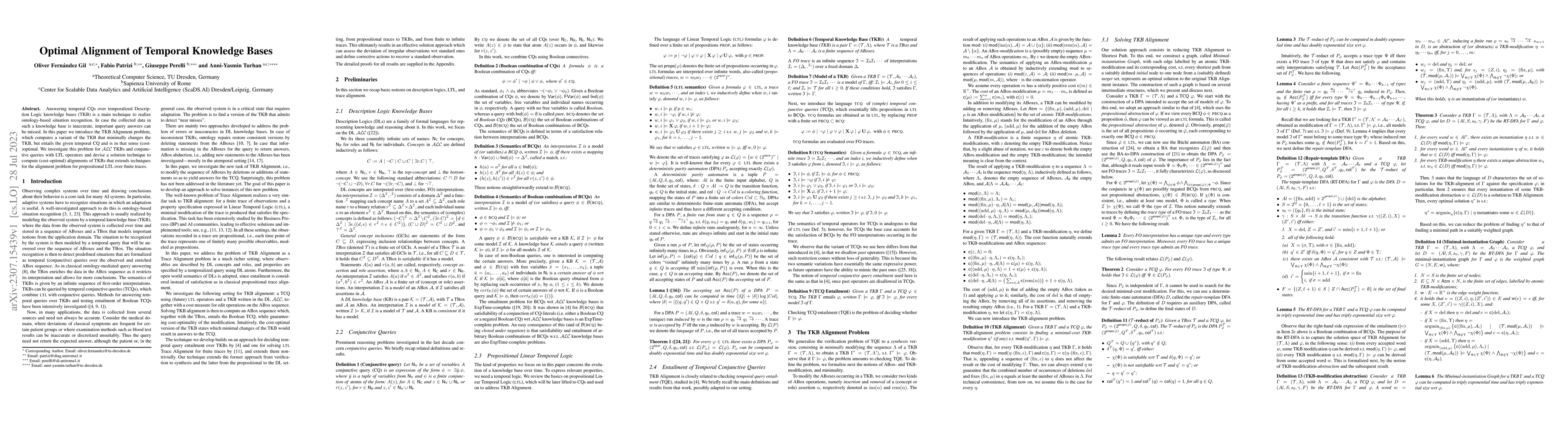 Thumbnail for Optimal Alignment of Temporal Knowledge Bases