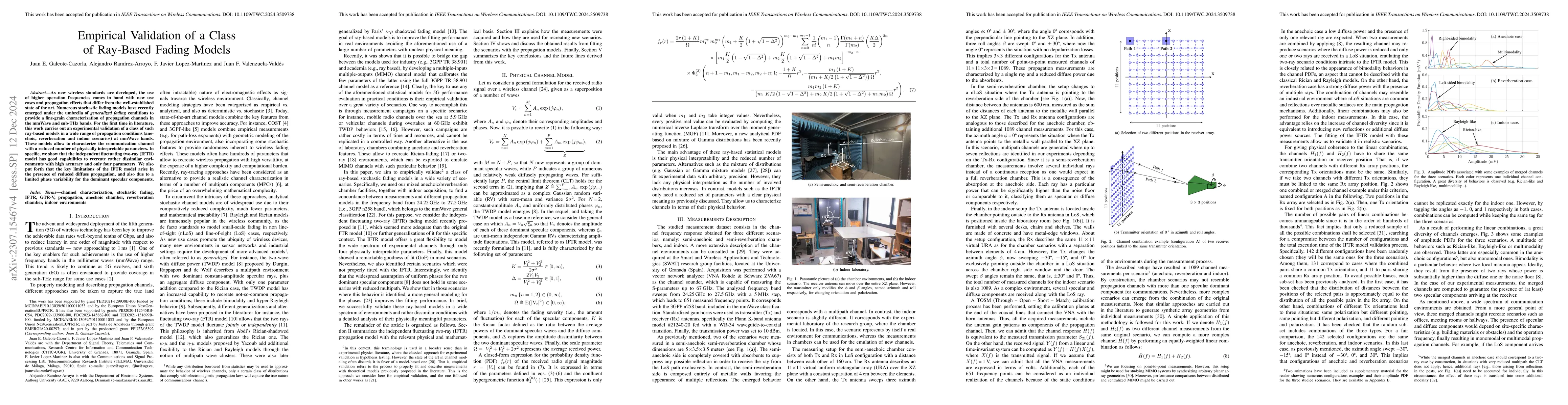 Thumbnail for Empirical Validation of a Class of Ray-Based Fading Models