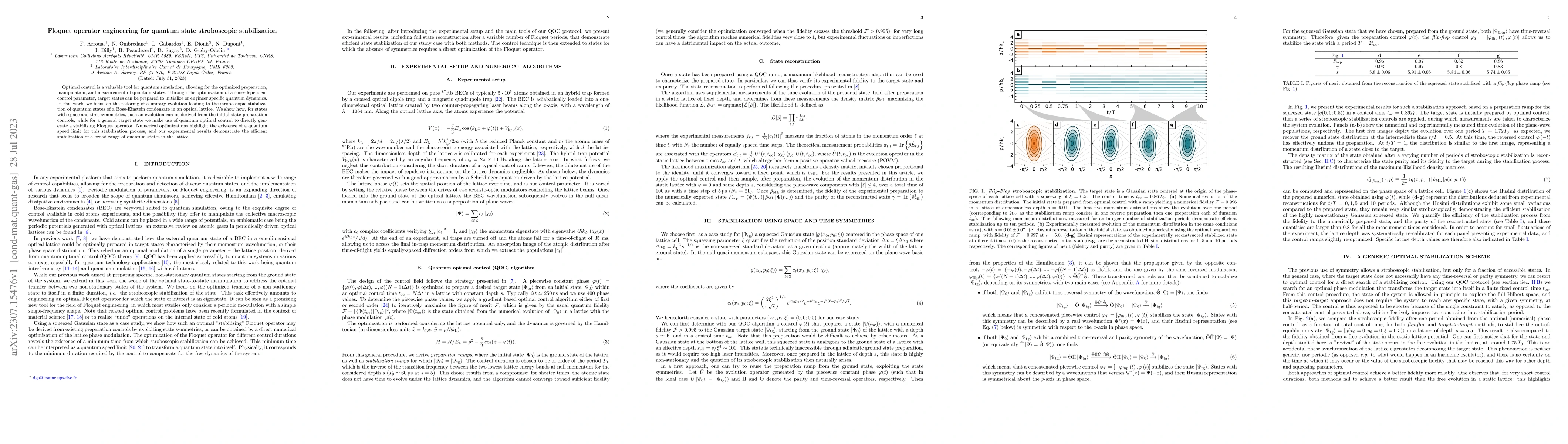 Thumbnail for Floquet operator engineering for quantum state stroboscopic
  stabilization