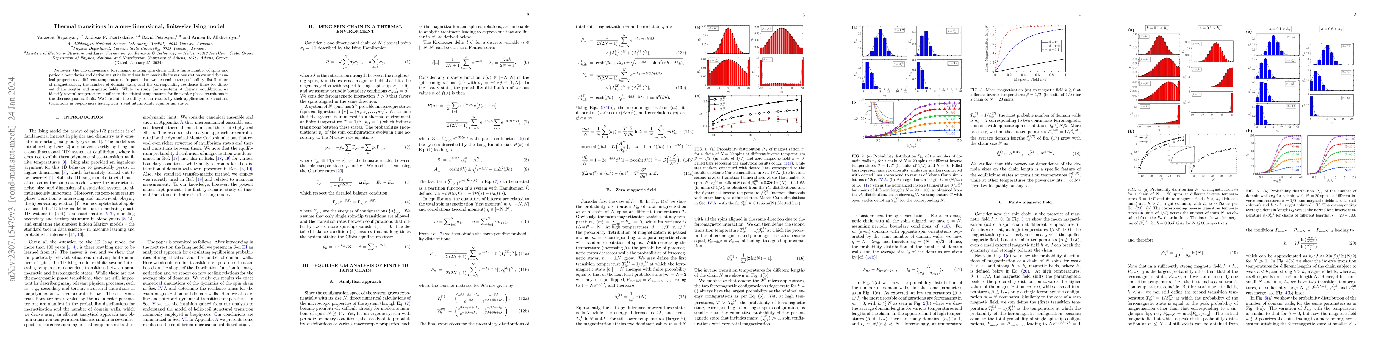 Thumbnail for Thermal transitions in a one-dimensional, finite-size Ising model