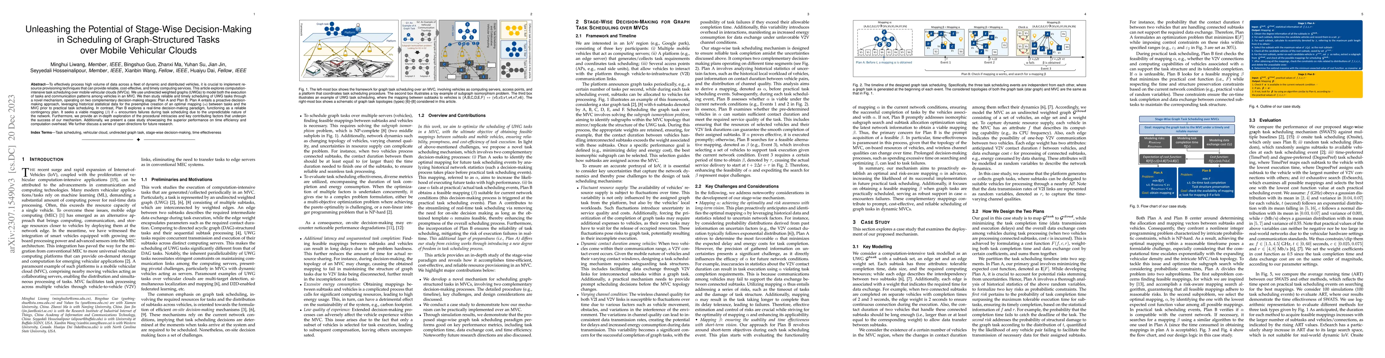 Thumbnail for Unleashing the Potential of Stage-Wise Decision-Making in Scheduling of
  Graph-Structured Tasks over Mobile Vehicular Clouds