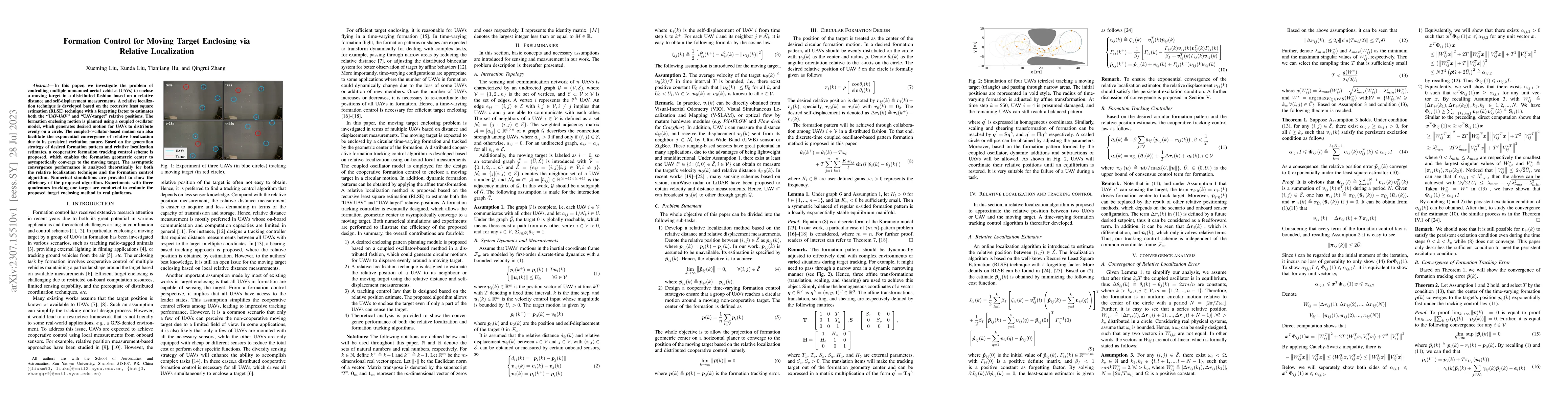 Thumbnail for Formation Control for Moving Target Enclosing via Relative Localization