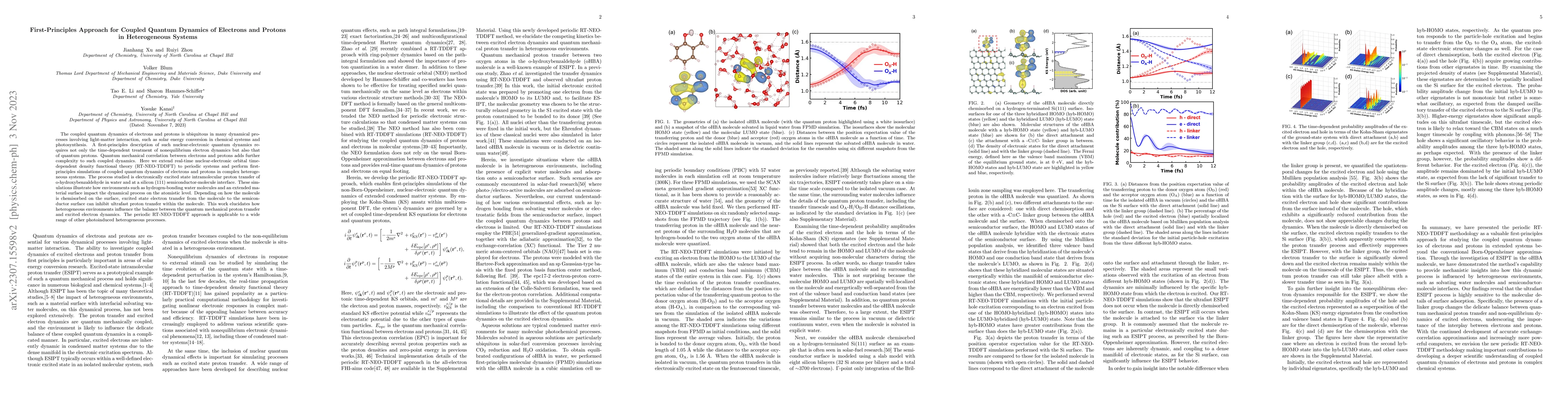 Thumbnail for First-Principles Approach for Coupled Quantum Dynamics of Electrons and
  Protons in Heterogeneous Systems
