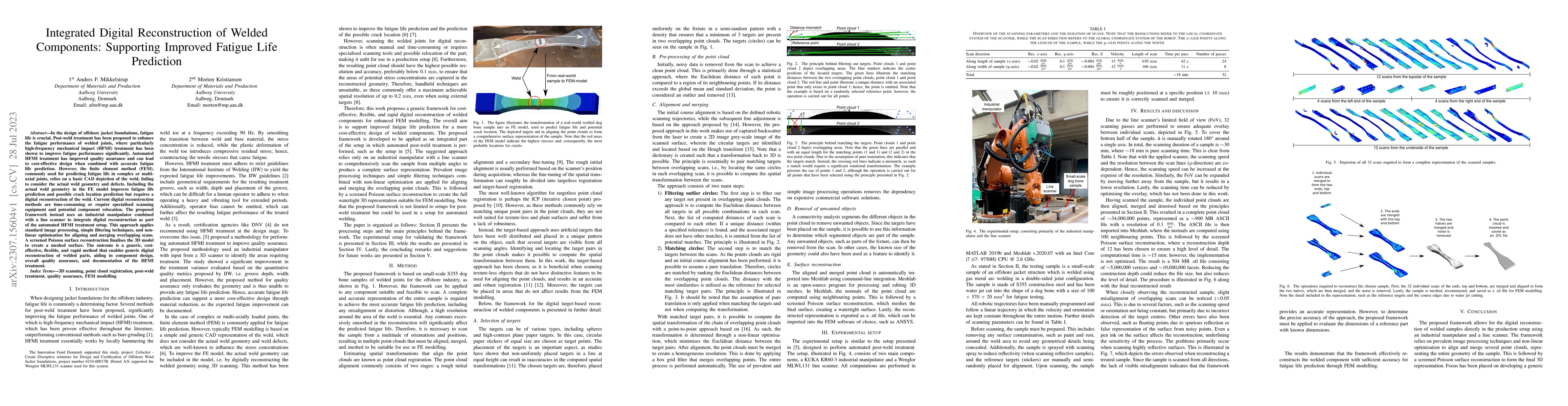 Thumbnail for Integrated Digital Reconstruction of Welded Components: Supporting
  Improved Fatigue Life Prediction