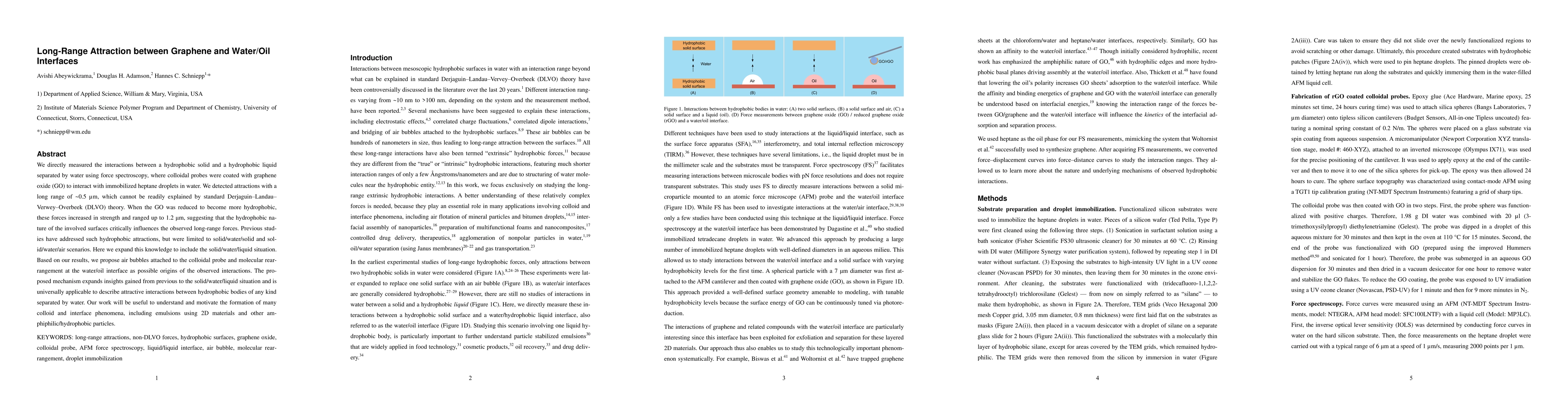 Thumbnail for Long-Range Attraction between Graphene and Water/Oil Interfaces