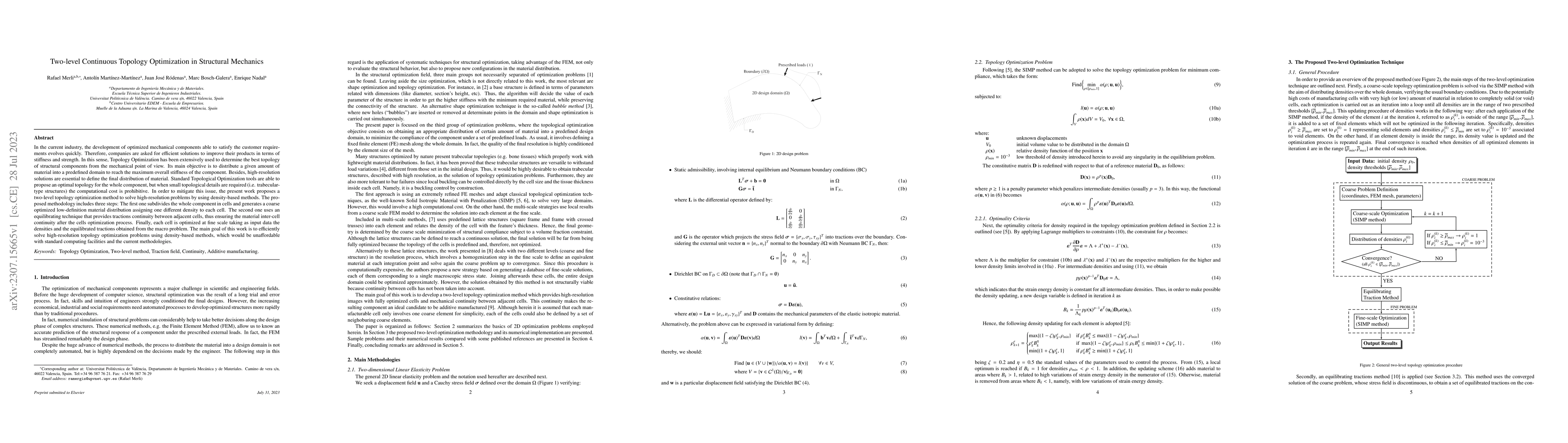 Thumbnail for Two-level Continuous Topology Optimization in Structural Mechanics