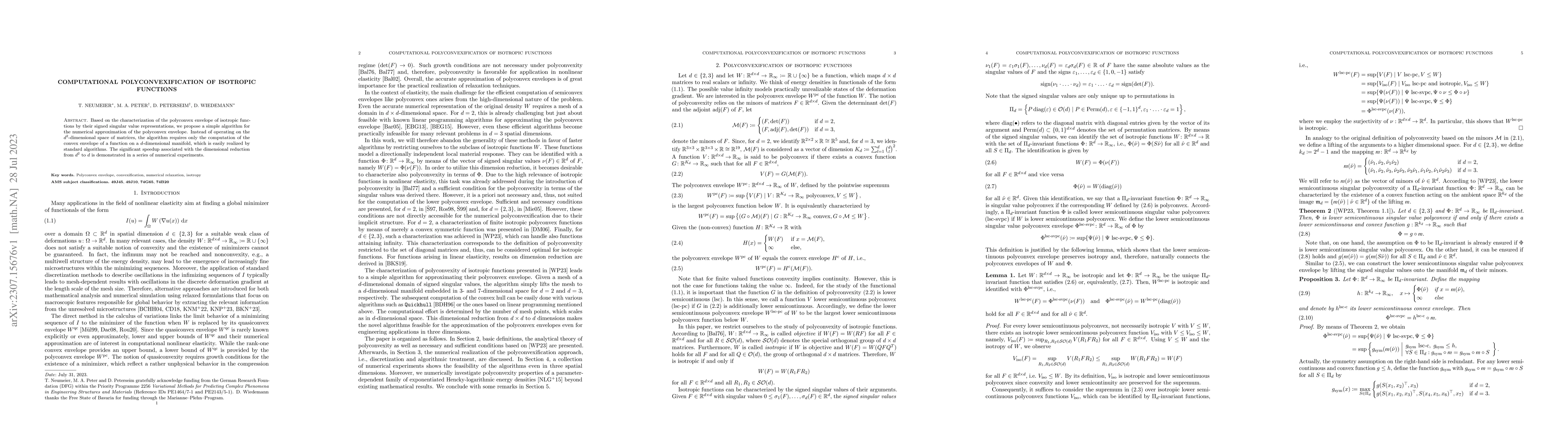 Thumbnail for Computational polyconvexification of isotropic functions