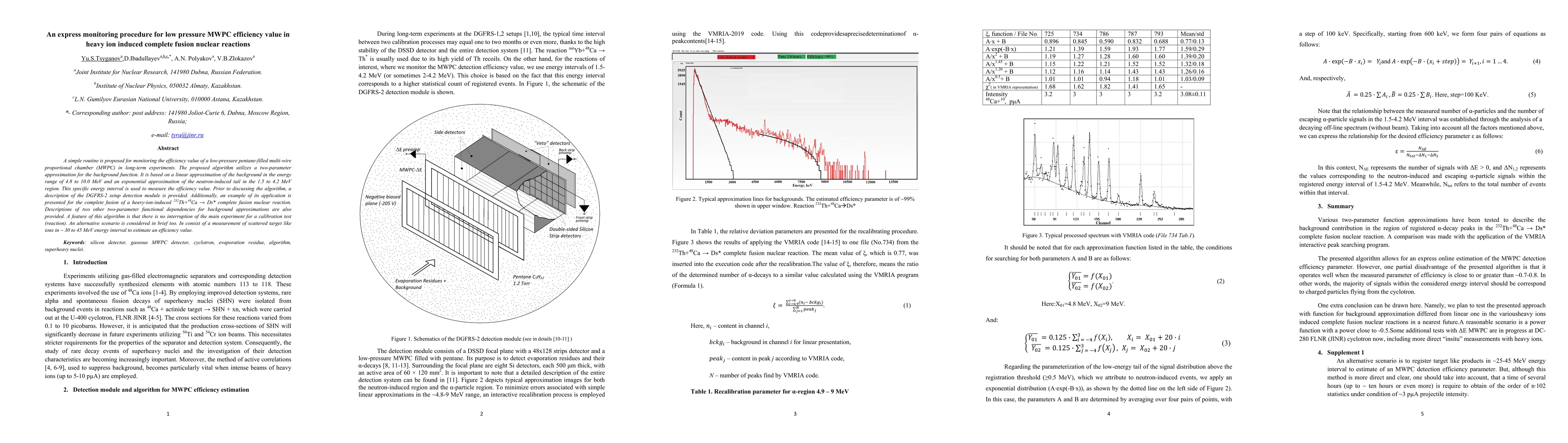 Thumbnail for An express monitoring procedure for low pressure MWPC efficiency value
  in heavy ion induced complete fusion nuclear reactions