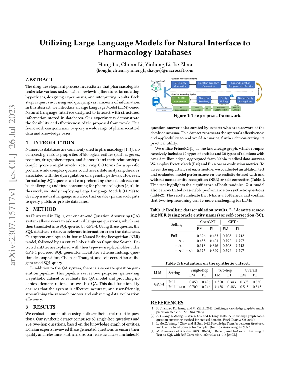 Thumbnail for Utilizing Large Language Models for Natural Interface to Pharmacology
  Databases