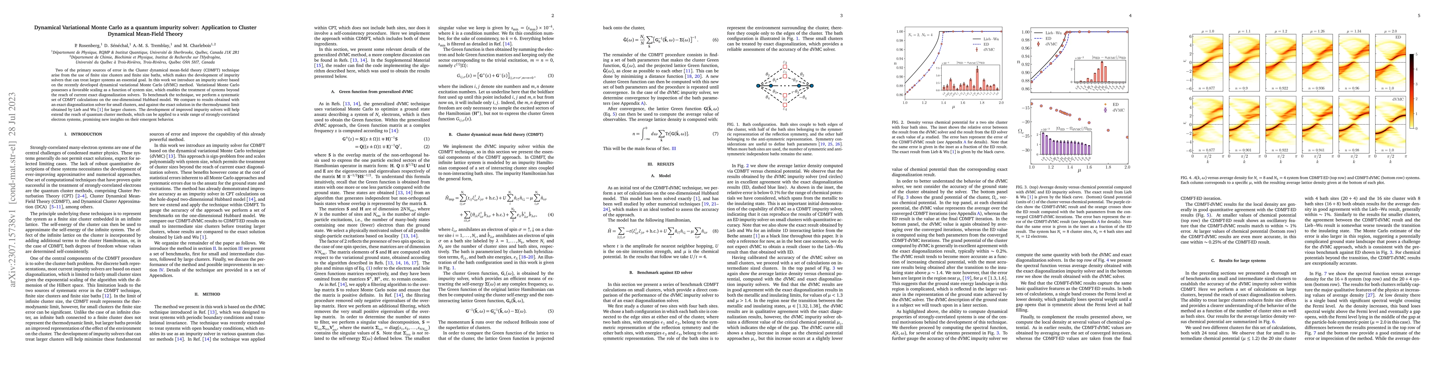 Thumbnail for Dynamical Variational Monte Carlo as a quantum impurity solver:
  Application to Cluster Dynamical Mean-Field Theory
