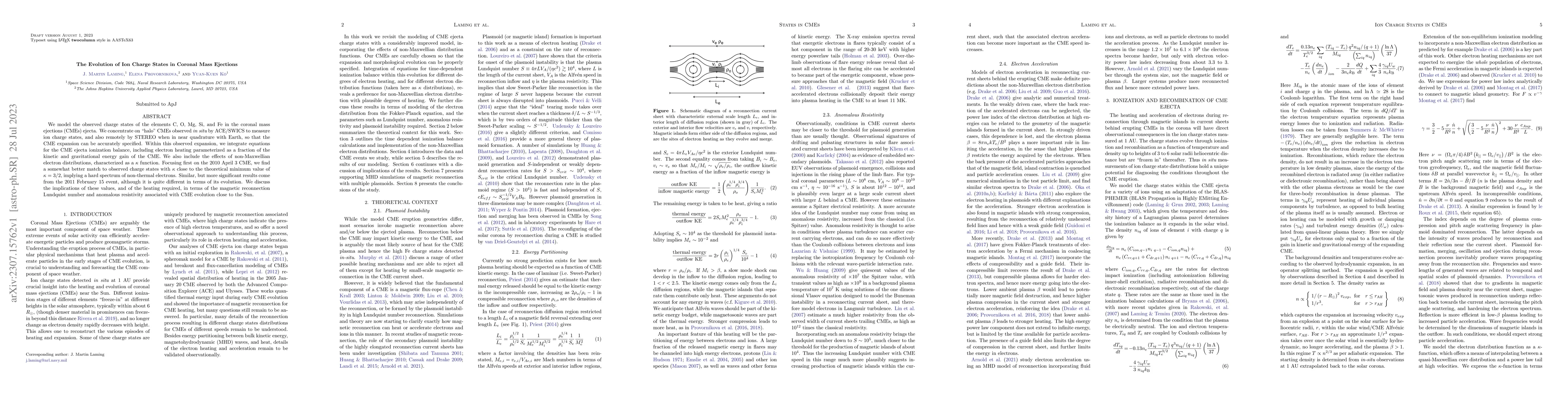 Thumbnail for The Evolution of Ion Charge States in Coronal Mass Ejections