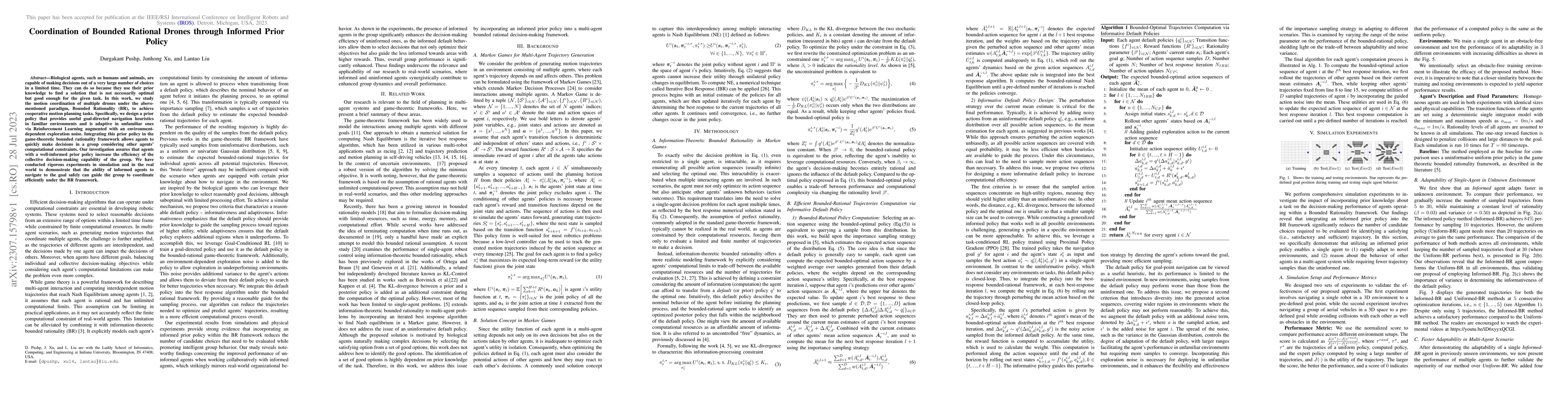 Thumbnail for Coordination of Bounded Rational Drones through Informed Prior Policy
