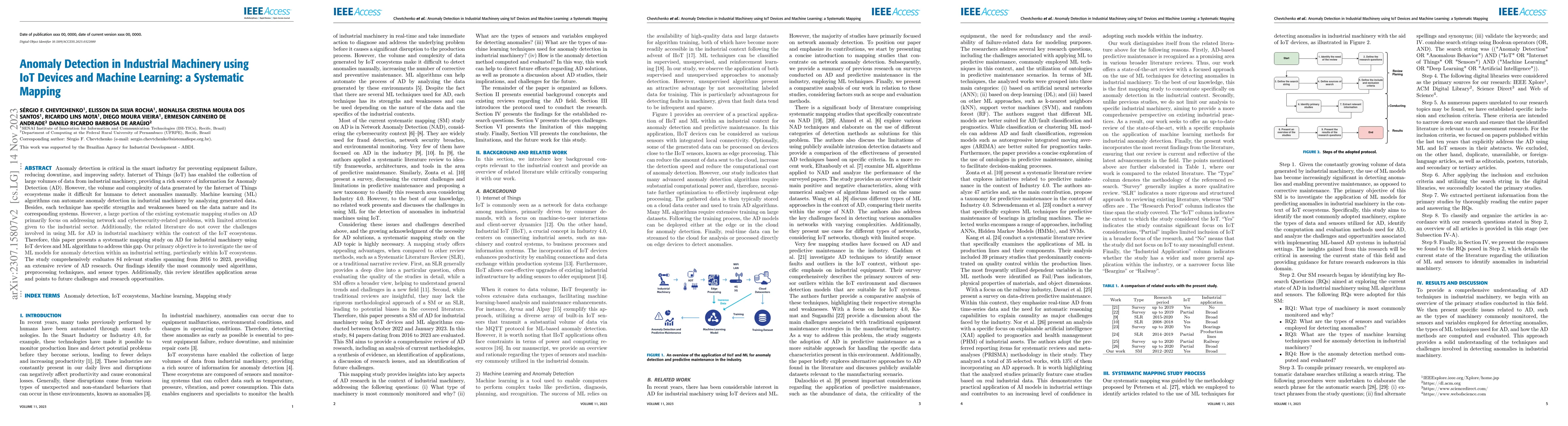 Thumbnail for Anomaly Detection in Industrial Machinery using IoT Devices and Machine
  Learning: a Systematic Mapping