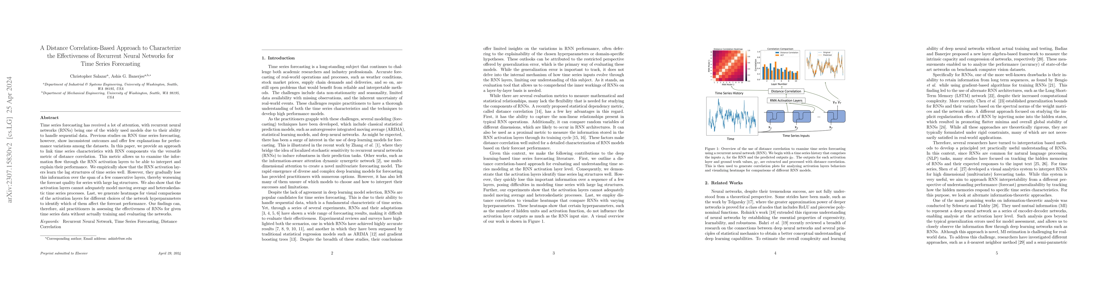 Thumbnail for A Distance Correlation-Based Approach to Characterize the Effectiveness
  of Recurrent Neural Networks for Time Series Forecasting