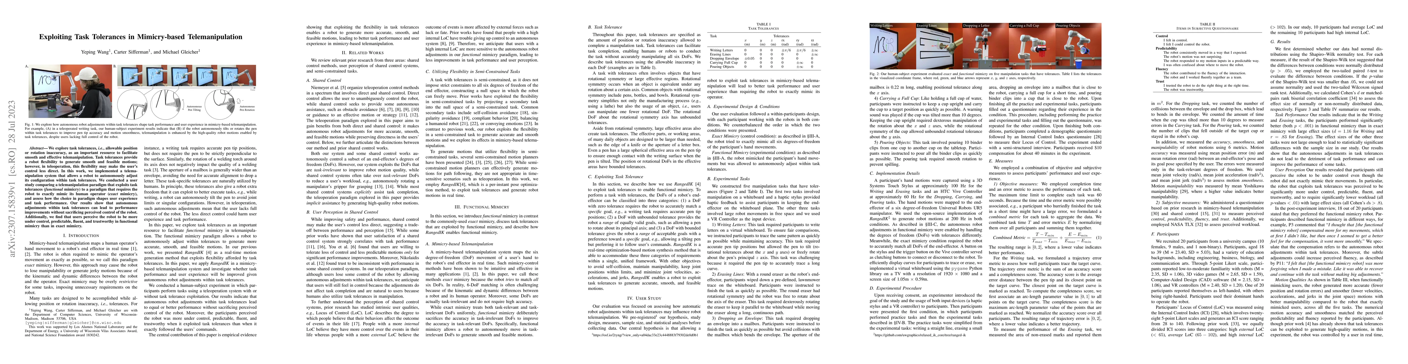 Thumbnail for Exploiting Task Tolerances in Mimicry-based Telemanipulation