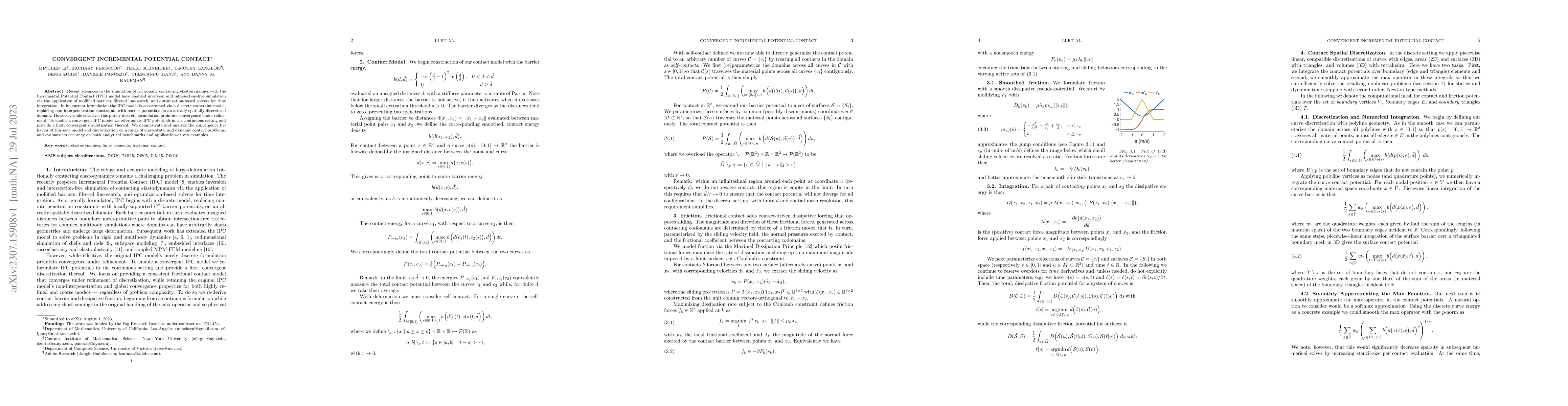 Thumbnail for Convergent Incremental Potential Contact