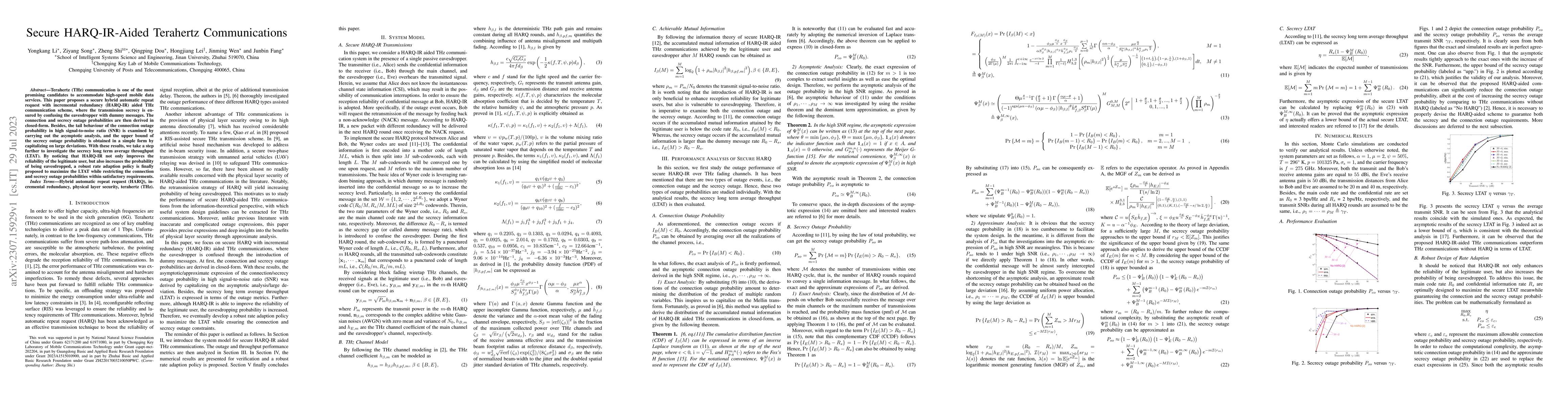 Thumbnail for Secure HARQ-IR-Aided Terahertz Communications