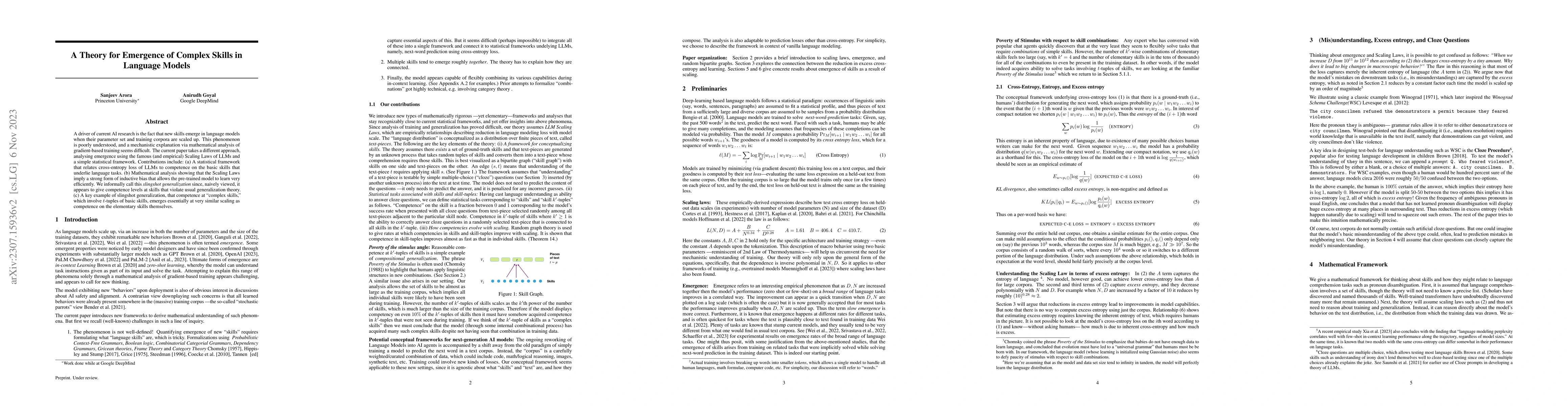 Thumbnail for A Theory for Emergence of Complex Skills in Language Models