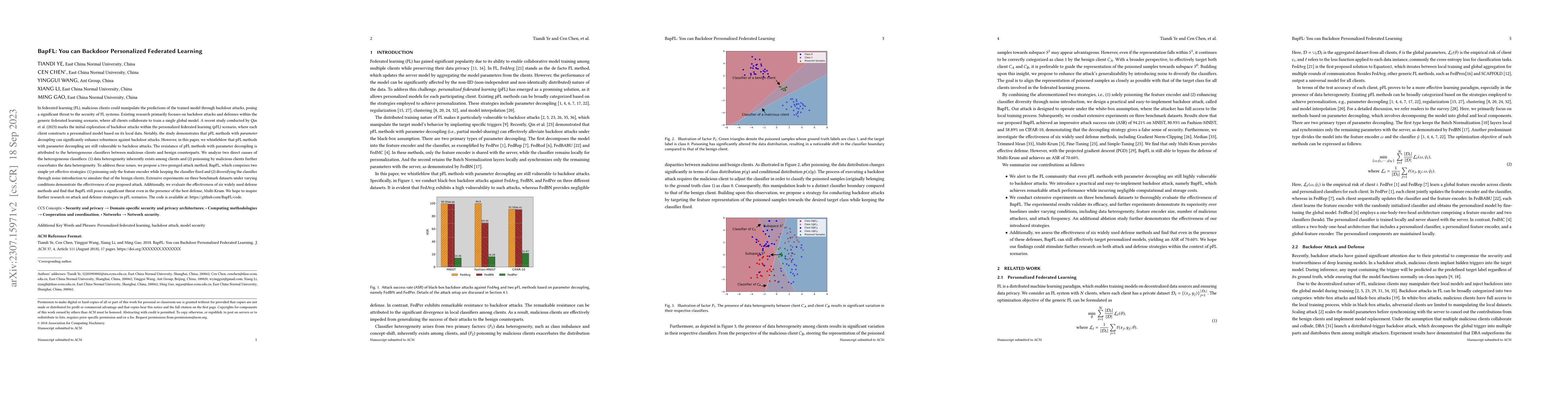 Thumbnail for You Can Backdoor Personalized Federated Learning