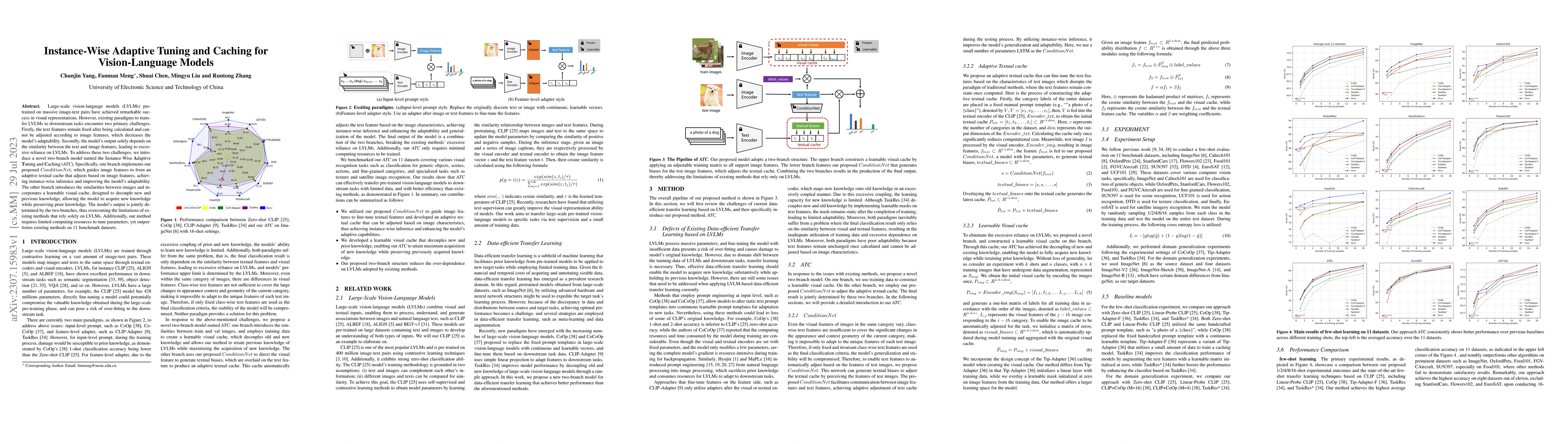 Thumbnail for Instance-Wise Adaptive Tuning and Caching for Vision-Language Models