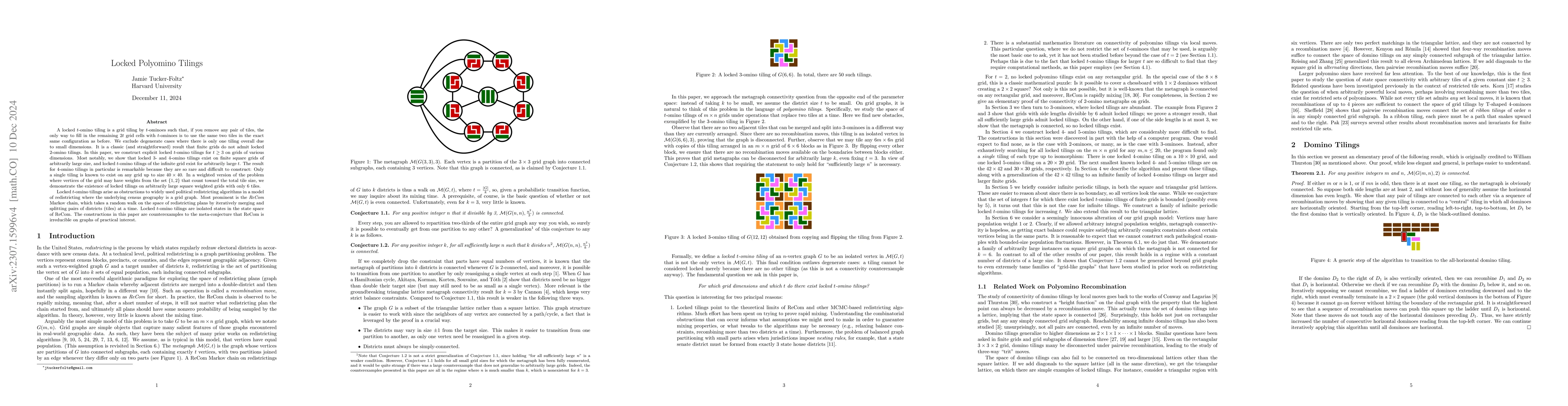 Thumbnail for Locked Polyomino Tilings