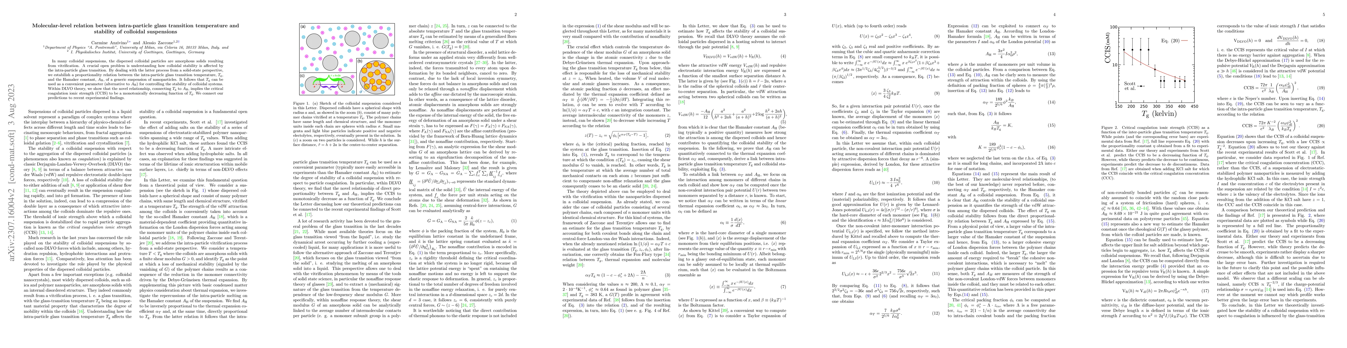Thumbnail for Molecular-level relation between intra-particle glass transition
  temperature and stability of colloidal suspensions