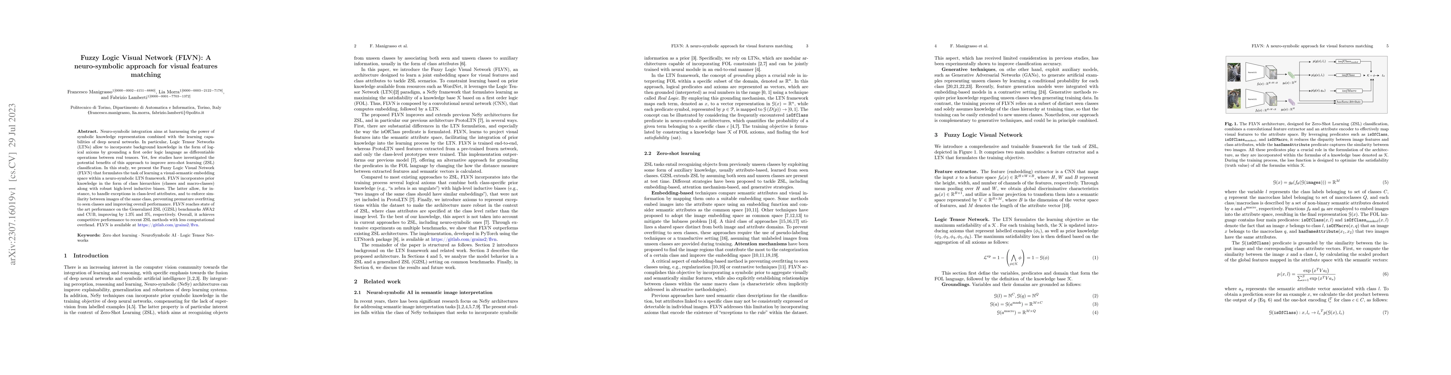 Thumbnail for Fuzzy Logic Visual Network (FLVN): A neuro-symbolic approach for visual
  features matching