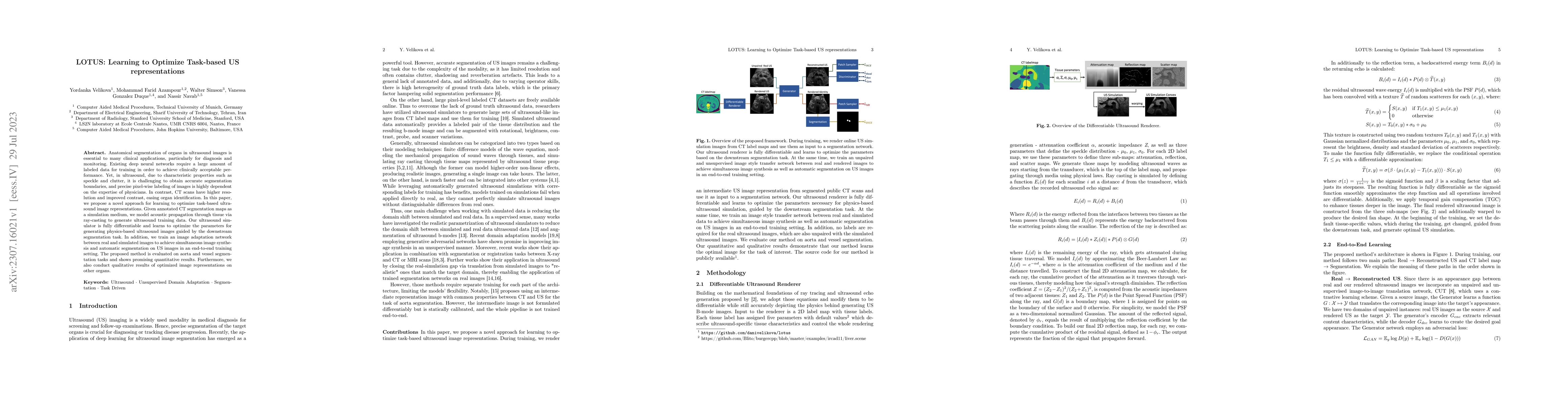 Thumbnail for LOTUS: Learning to Optimize Task-based US representations