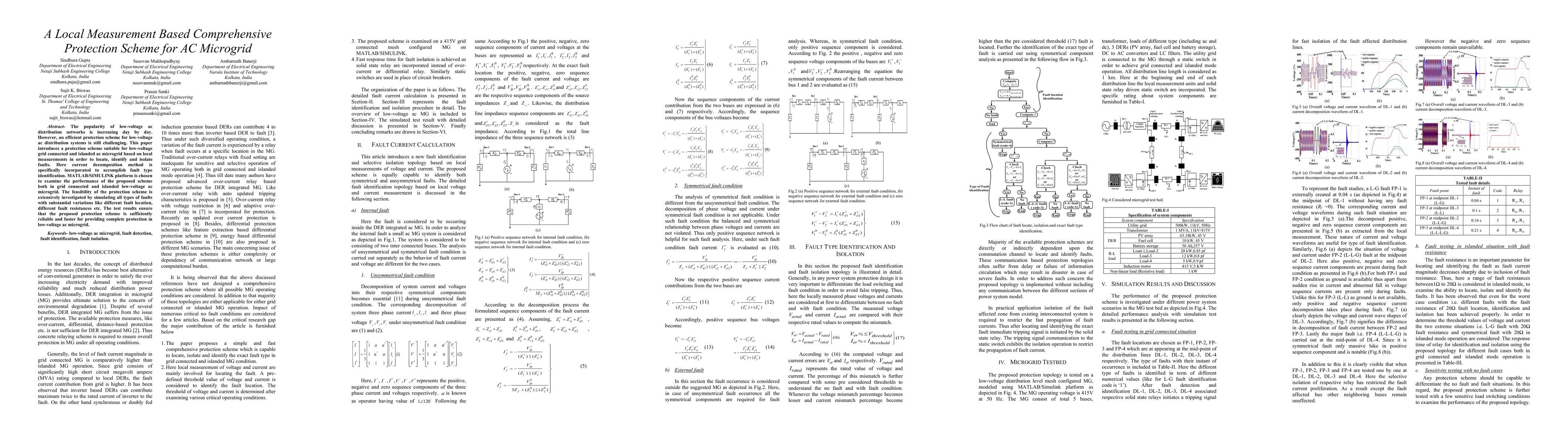 Thumbnail for A Local Measurement Based Comprehensive Protection Scheme for AC
  Microgrid