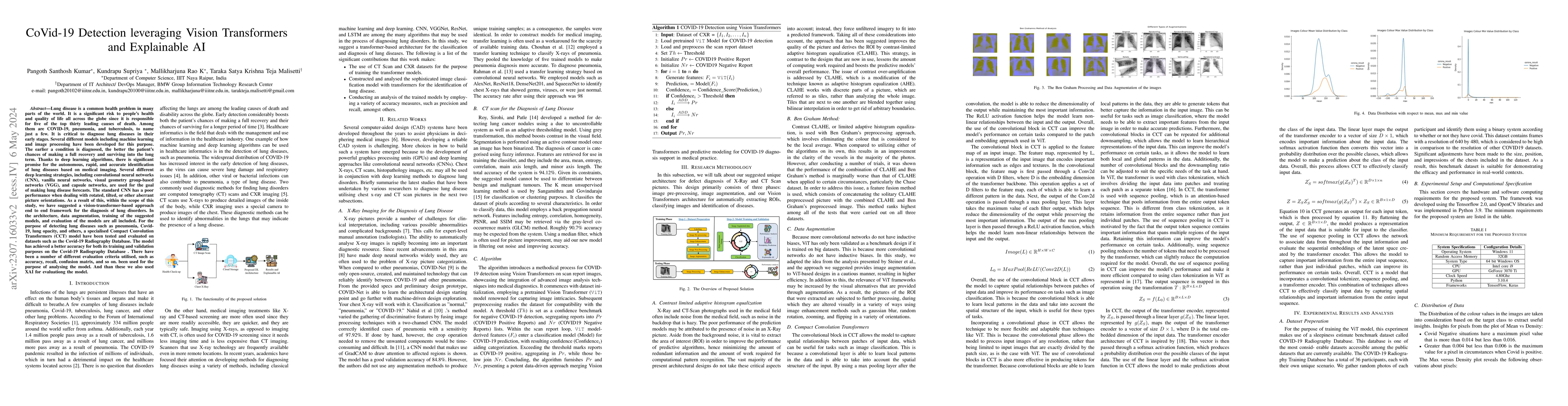 Thumbnail for CoVid-19 Detection leveraging Vision Transformers and Explainable AI