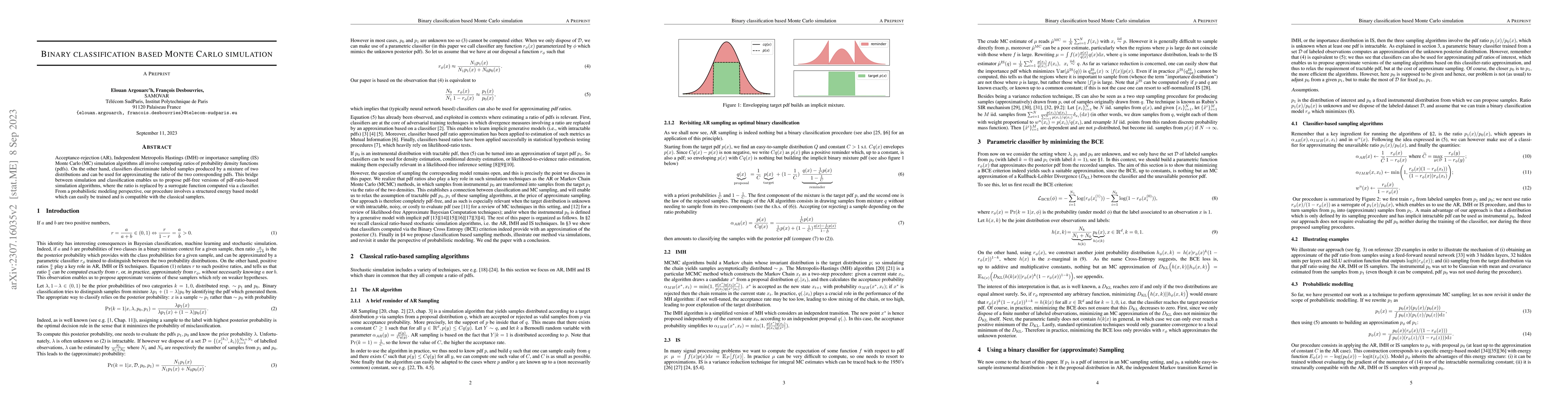 Thumbnail for Binary classification based Monte Carlo simulation