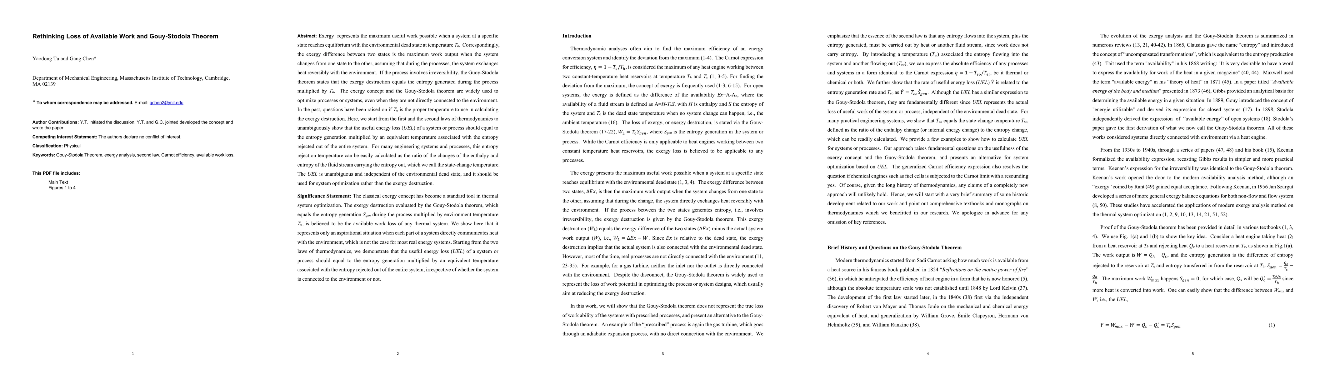 Thumbnail for Rethinking loss of available work and Gouy-Stodola theorem