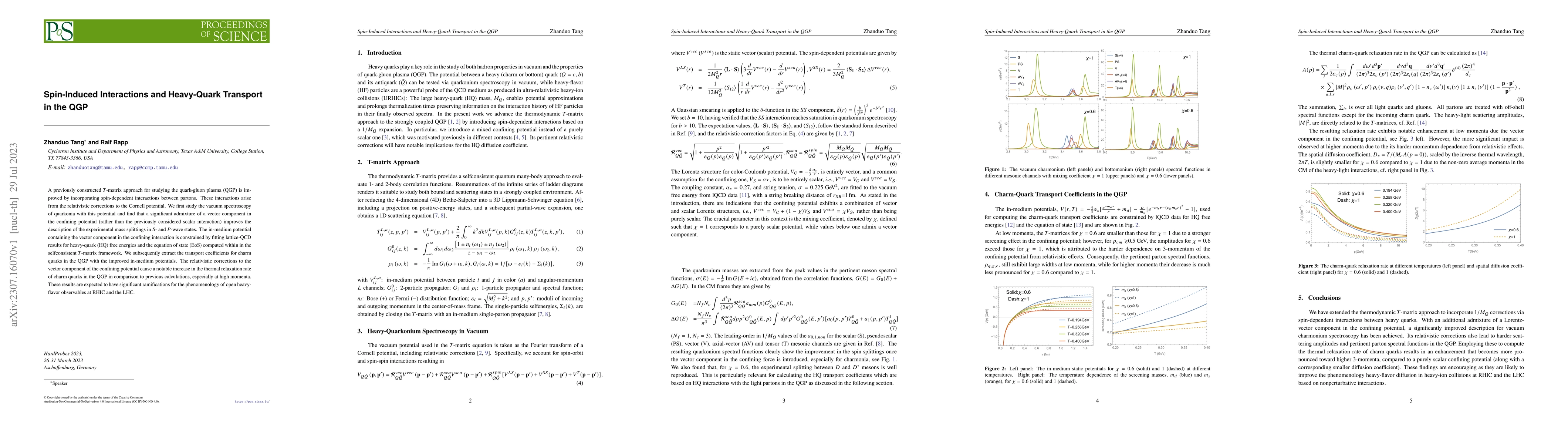 Thumbnail for Spin-Induced Interactions and Heavy-Quark Transport in the QGP