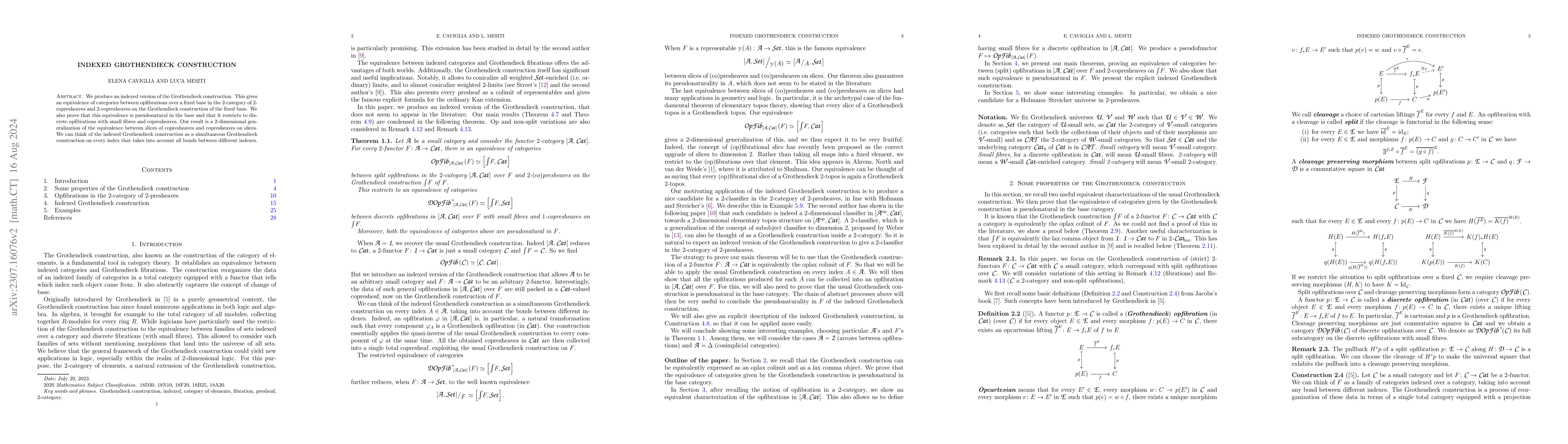 Thumbnail for Indexed Grothendieck construction