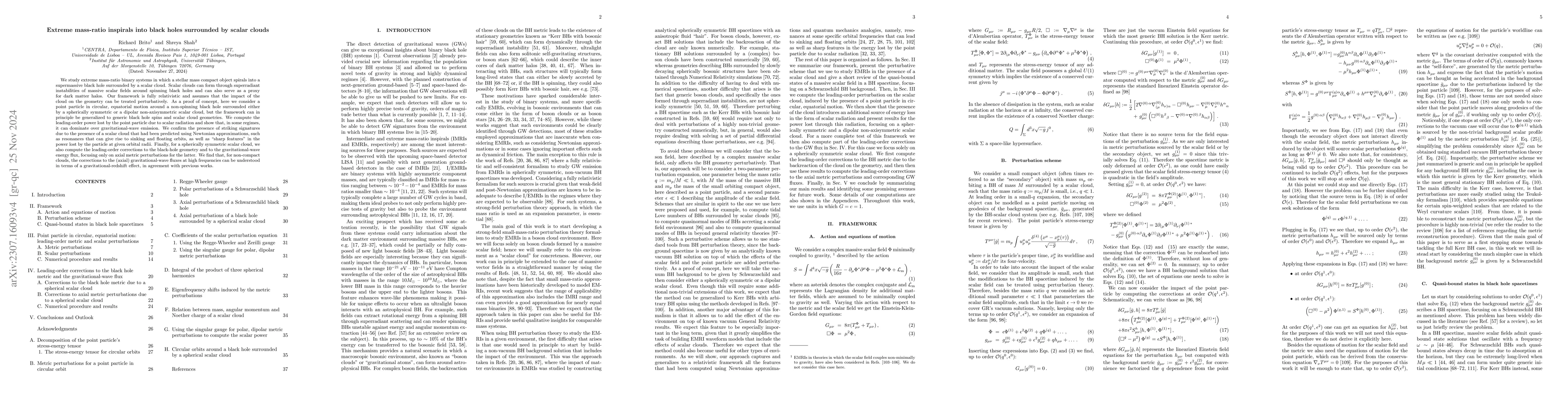 Thumbnail for Extreme mass-ratio inspirals into black holes surrounded by scalar
  clouds