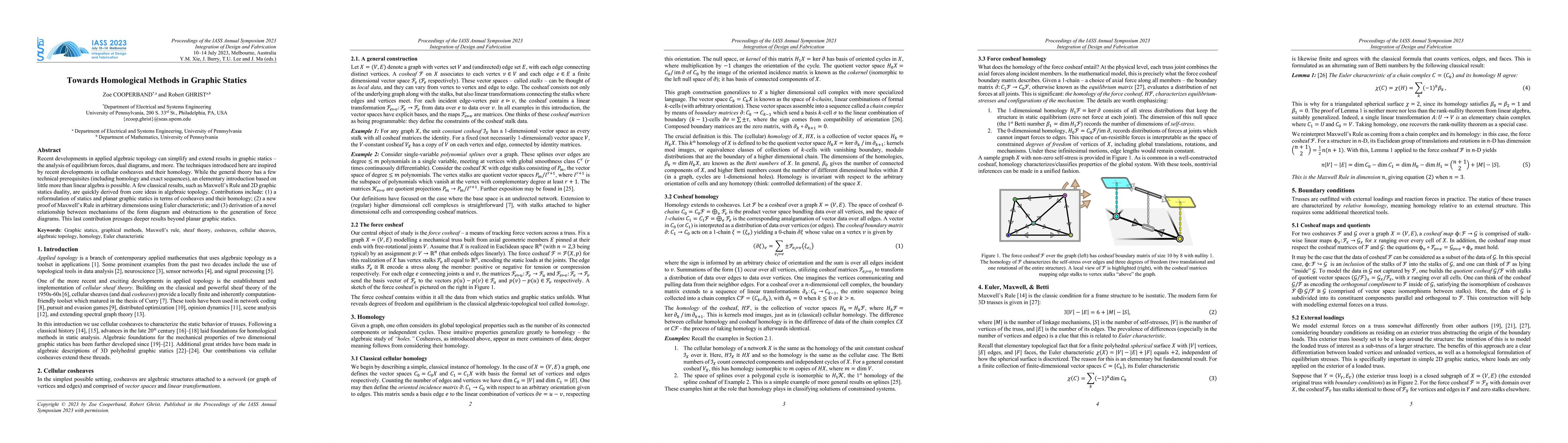 Thumbnail for Towards Homological Methods in Graphic Statics