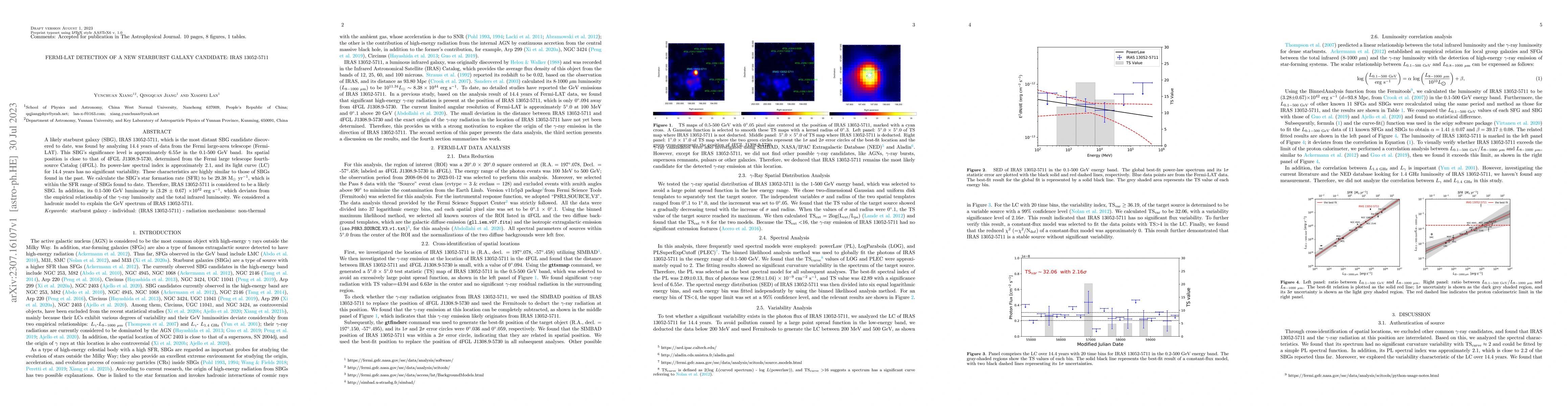 Thumbnail for Fermi-LAT detection of A new starburst galaxy candidate: IRAS 13052-5711