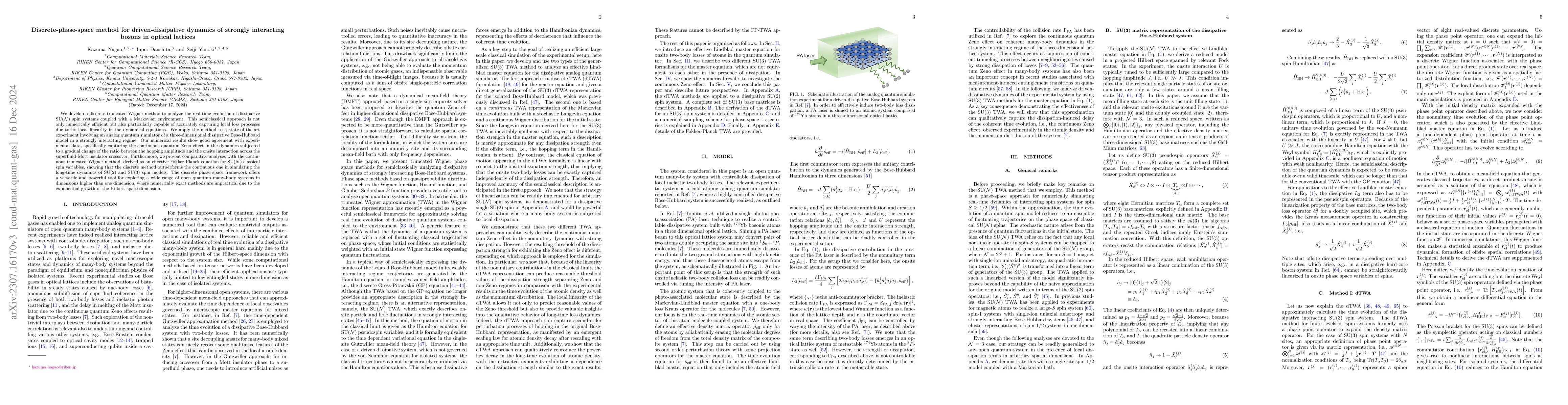 Thumbnail for Semiclassical descriptions of dissipative dynamics of strongly
  interacting Bose gases in optical lattices