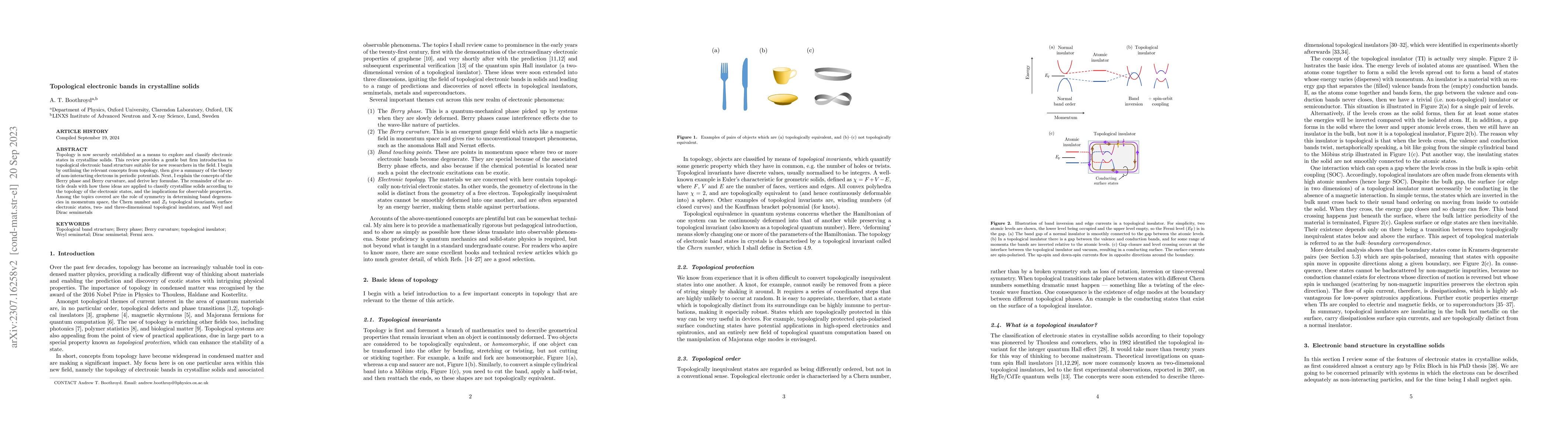 Thumbnail for Topological electronic bands in crystalline solids