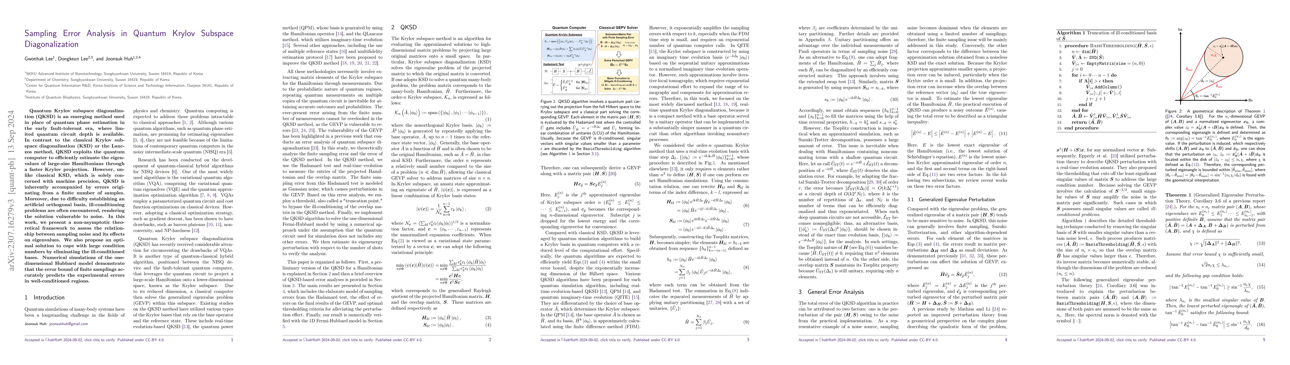 Thumbnail for Sampling Error Analysis in Quantum Krylov Subspace Diagonalization