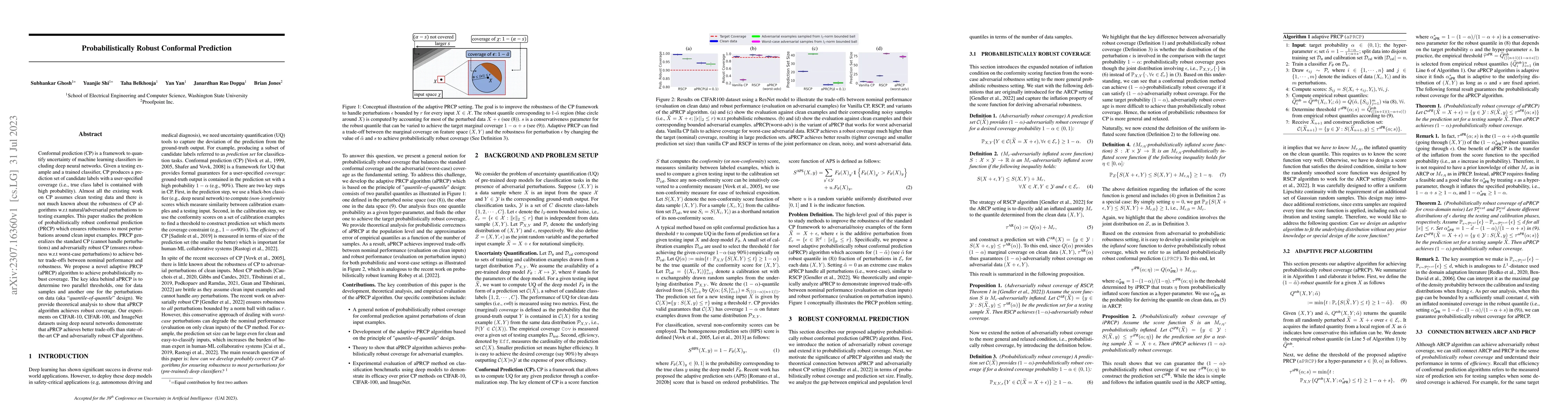 Thumbnail for Probabilistically robust conformal prediction