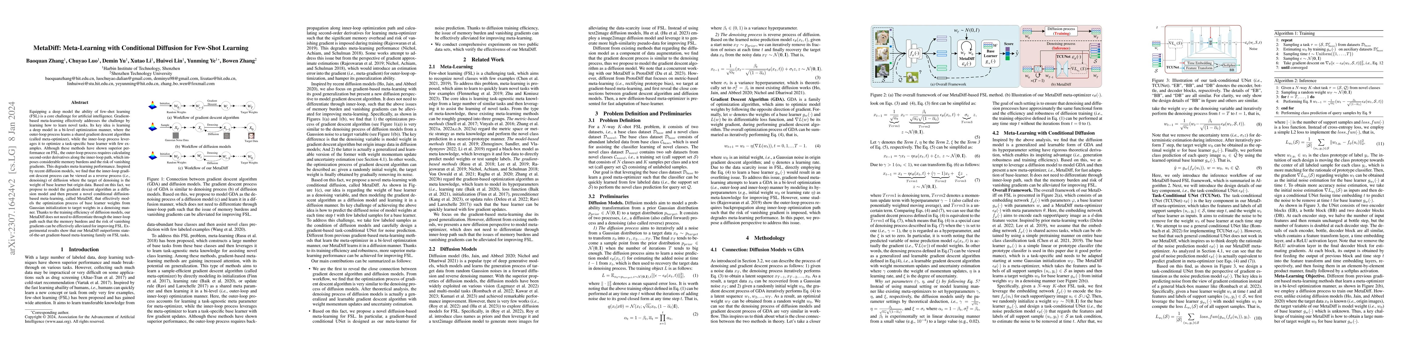 Thumbnail for MetaDiff: Meta-Learning with Conditional Diffusion for Few-Shot Learning