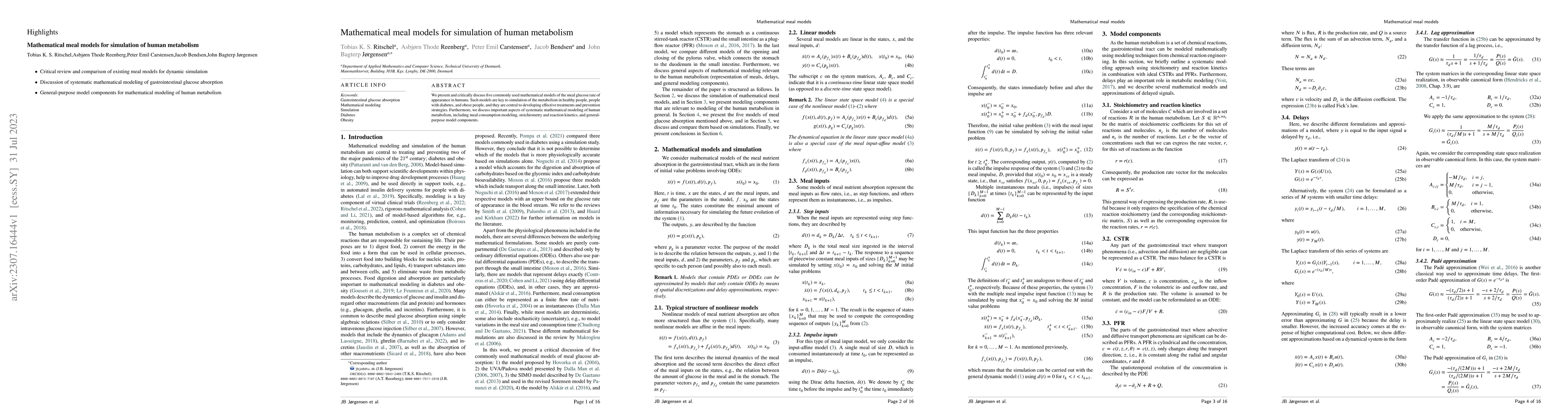 Thumbnail for Mathematical meal models for simulation of human metabolism