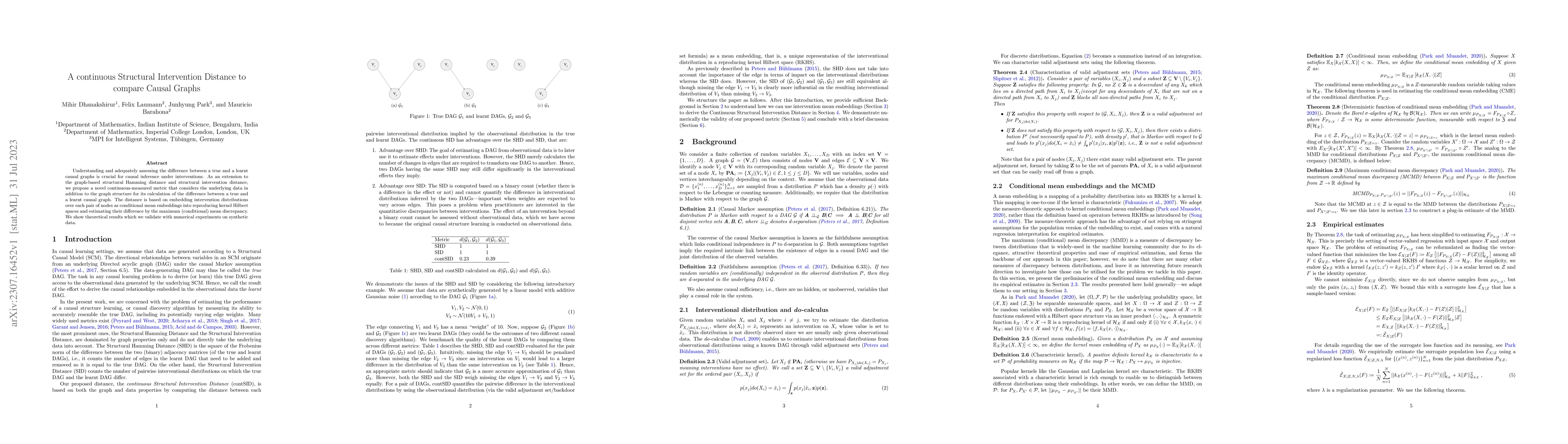 Thumbnail for A continuous Structural Intervention Distance to compare Causal Graphs