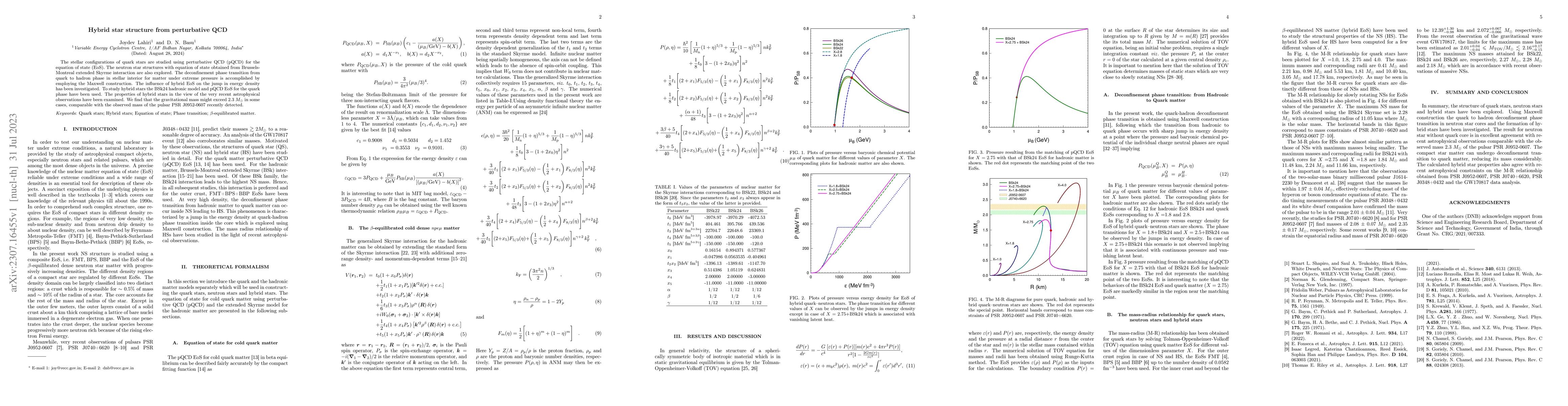 Thumbnail for Hybrid star structure from perturbative QCD